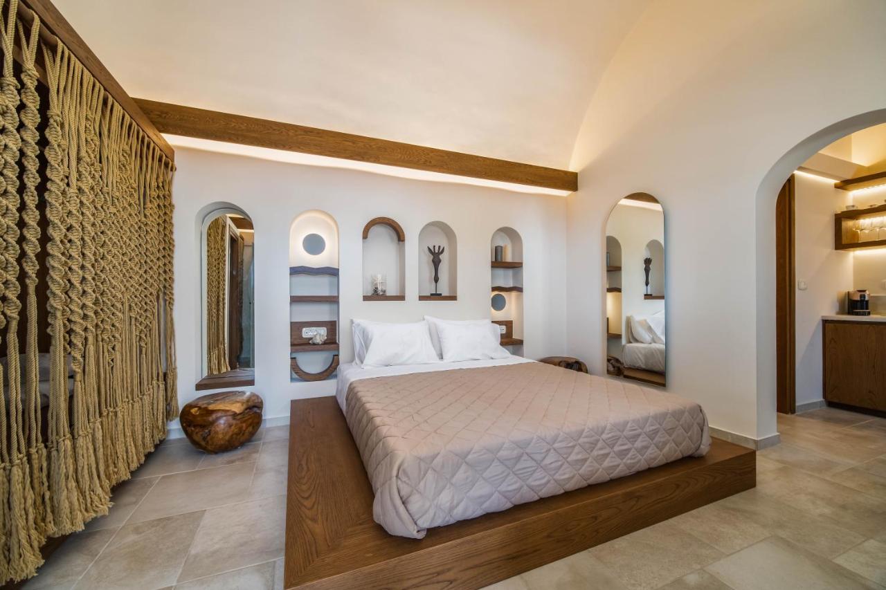 New Villa Katerina - 6 Villas & 6 Private Jacuzzi Emporio  Bagian luar foto